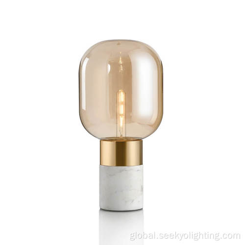 Marble Lamp Table contemporary table lamps for living room Supplier